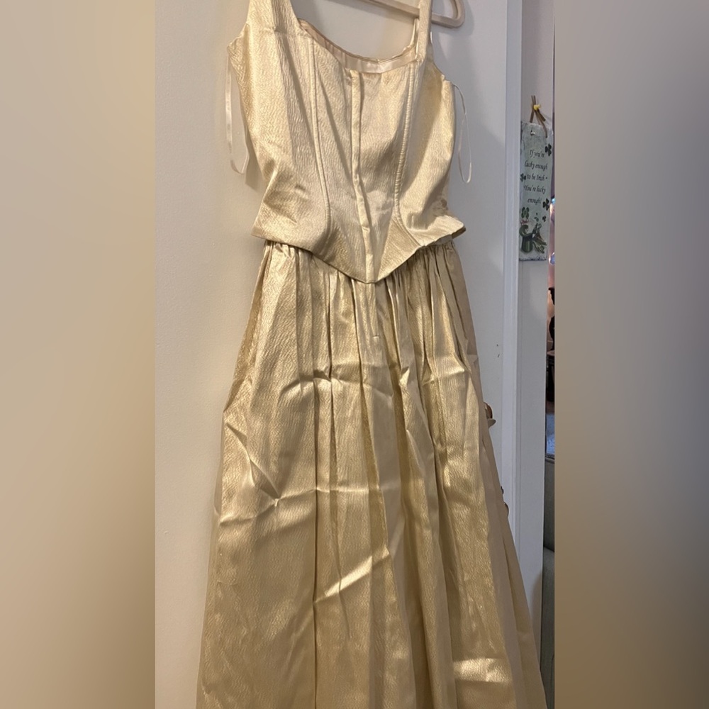 Golden Shimmering Treasure corset gown